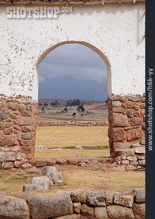 
                Ruine, Durchgang, Chinchero, Heiliges Tal Der Inka                   