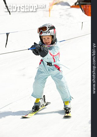 
                Girl, Winter Sport, Skiing, Ski Lift                   