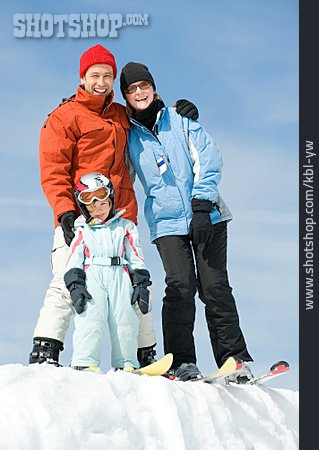 
                Wintersport, Familie, Skifahren                   