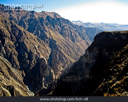 
                Gebirge, Colca Canyon, Andenhochland                   