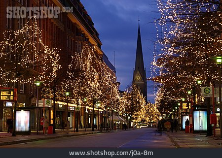 
                Weihnachtsbeleuchtung, Mönckebergstraße                   