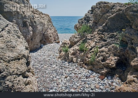 
                Felsen, Mittelmeer, Türkische Riviera                   