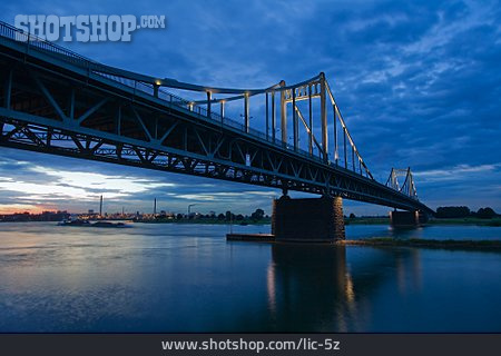 
                Brücke, Rheinbrücke, Krefeld-uerdinger Brücke                   