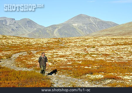 
                Norwegen, Wanderer, Rondane-nationalpark                   