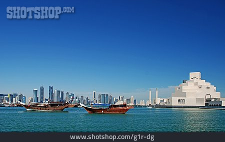 
                Skyline, Doha, Museum Of Islamic Art                   