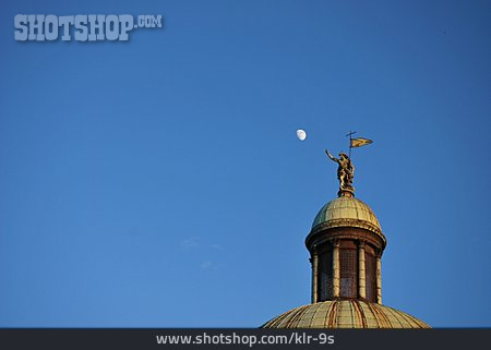 
                Mond, Statue, Kuppel                   