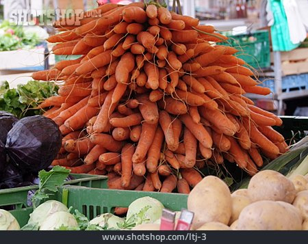 
                Gemüse, Karotte, Marktstand, Gemüsestand                   