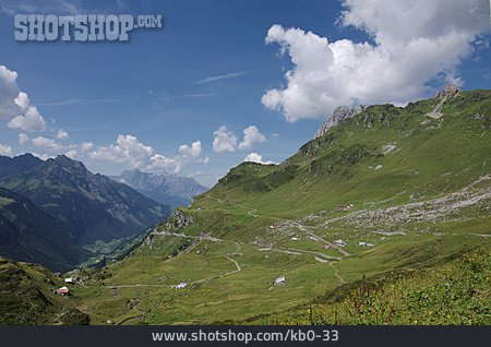 
                Alpen, Passhöhe, Klausenpass                   