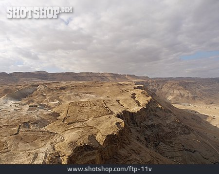 
                Wüstenlandschaft, Masada, Jüdische Festung                   