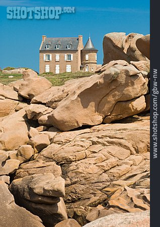 
                Bretagne, Granitküste, Côte De Granit Rose, Eiffelhaus                   