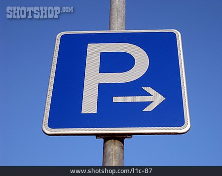 
                Verkehrsschild, Parken, Parkplatz                   