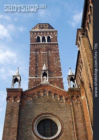 
                Kirchturm, Venedig, Frarikirche                   