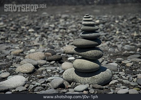 
                Balance, Steinstapel, Kieselstrand                   