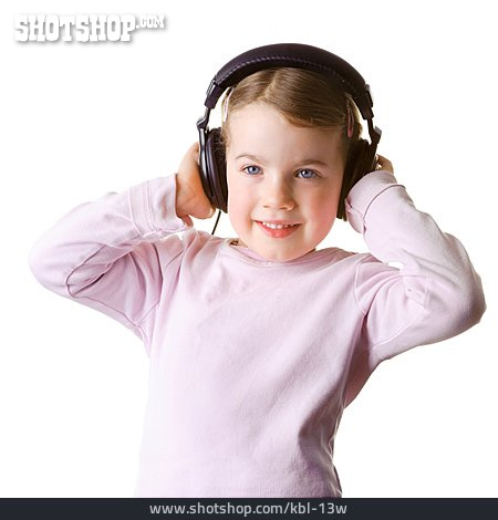 
                Mädchen, Musikhören, Kopfhörer                   