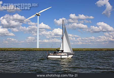 
                Segelboot, Segeln, Windkraft                   