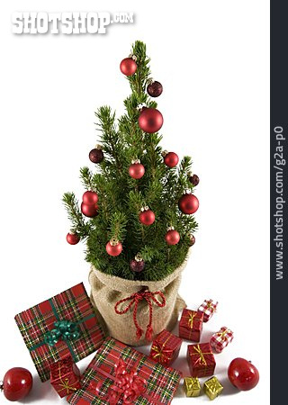 
                Bescherung, Weihnachtsbaum, Weihnachtsgeschenk                   