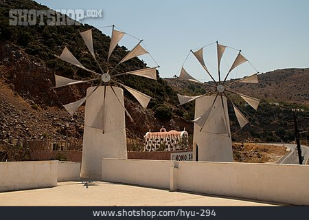 
                Windmühle, Windrad, Lasithi                   