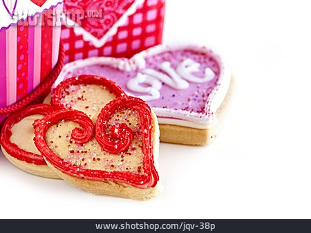 
                Herz, Valentinstag, Keks                   