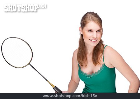 
                Badminton, Badmintonspielerin                   