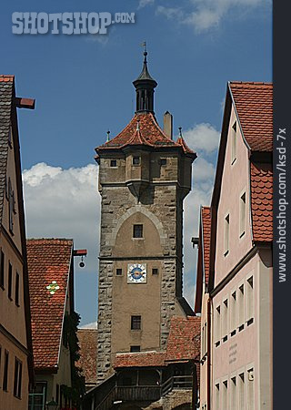
                Turm, Altstadt, Rothenburg Ob Der Tauber                   