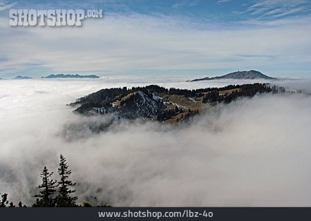 
                Nebel, Hochnebel, Allgäuer Alpen                   