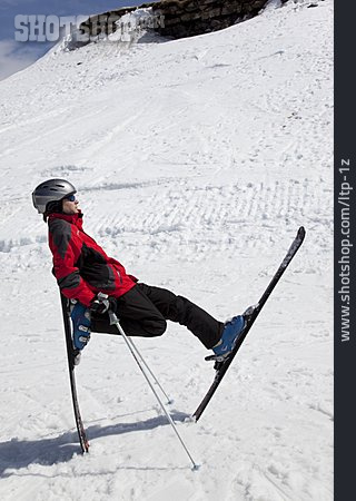 
                Pause & Auszeit, Wintersport, Skifahrer                   
