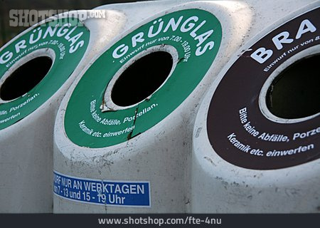 
                Altglascontainer, Glas-recycling                   