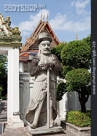 
                Statue, Chedi, Wat, Wat Pho                   