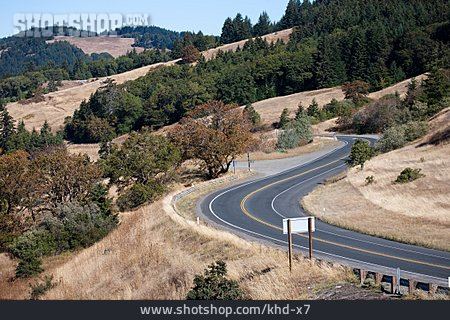 
                Kalifornien, Landstraße, Shasta-trinity National Forest                   