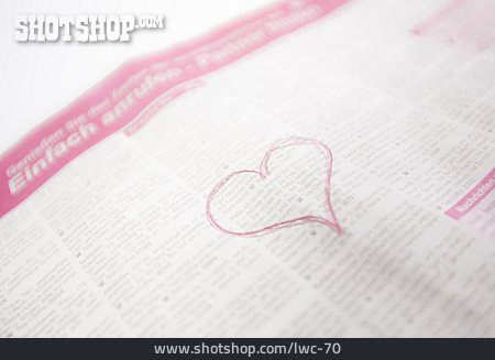 
                Love, Loving, Courtship  , Lonely Hearts Ad                   