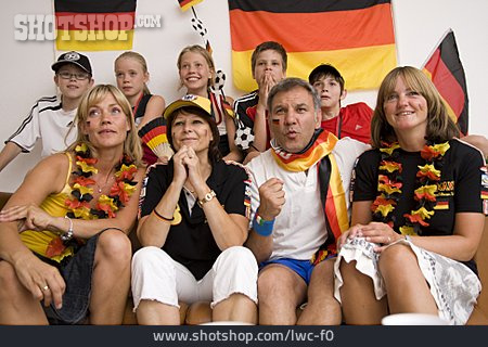 
                Fußballfan, Deutschlandfan, Mitfiebern                   