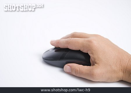 
                Computermaus, Hand, Rechtshänder                   
