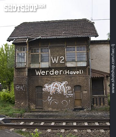 
                Bahnhof, Gleisanlage, Bahnstation, Werder                   