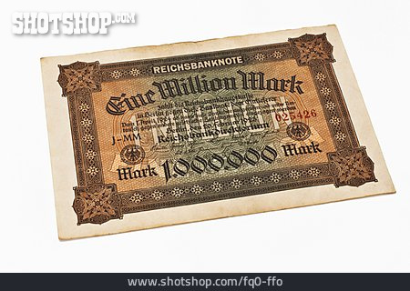 
                Inflation, Weimarer Republik, Reichsbanknote, 1923                   