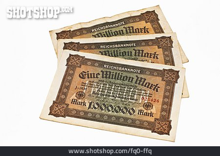 
                Inflation, Weimarer Republik, Reichsbanknote, 1923                   