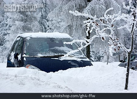 
                Winter, Auto, Eingeschneit                   