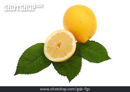
                Zitrusfrucht, Zitronenhälfte, Zitrone                   