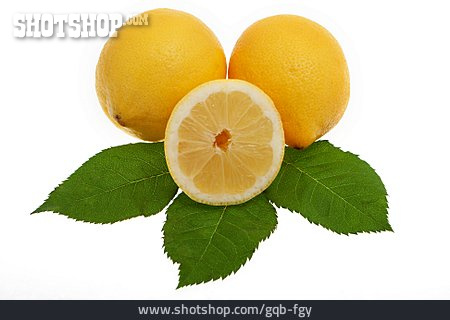 
                Zitrusfrucht, Zitronenhälfte, Zitrone                   