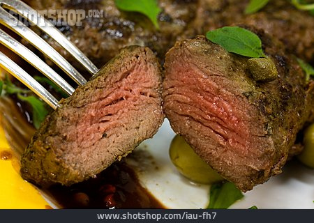 
                Steak, Saftig, Aufgeschnitten, Lammfilet                   