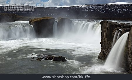 
                Wasserfall, Island, Godafoss                   