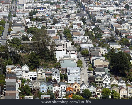 
                Stadtansicht, San Francisco, Wohngebiet                   