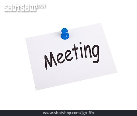 
                Meeting, Notizzettel                   