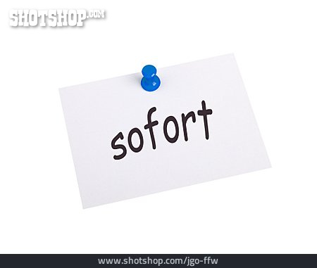 
                Notizzettel, Sofort                   