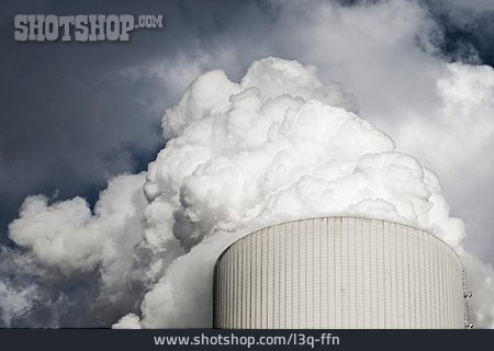 
                Umweltverschmutzung, Kühlturm, Rauch                   