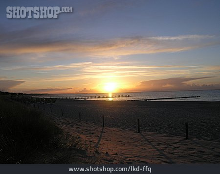 
                Sonnenuntergang, Strand, Küste                   
