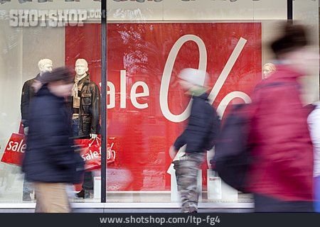 
                Einkauf & Shopping, Schaufenster, Schlussverkauf                   