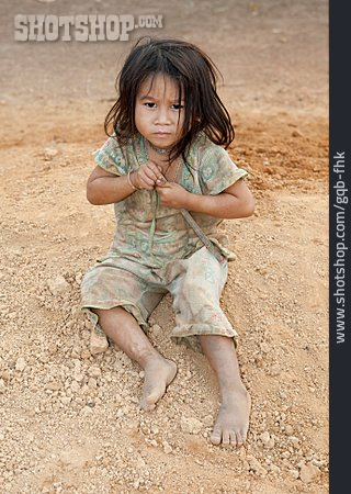 
                Mädchen, Armut, Laos                   