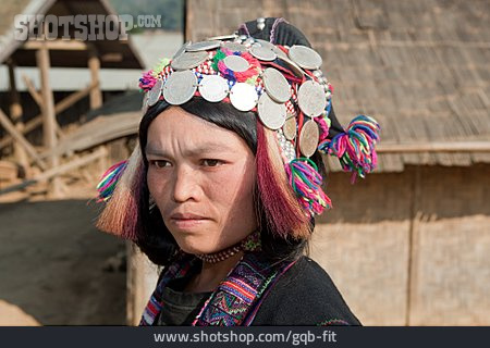 
                Tracht, Asiatin, Laos                   