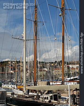 
                Hafen, Segelschiff, Cannes                   