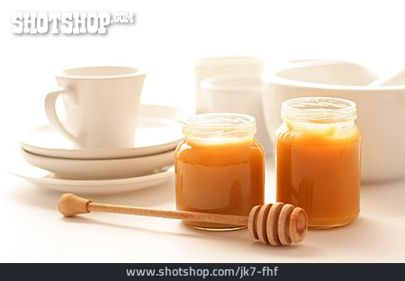 
                Honigglas, Geschirr, Honiglöffel                   